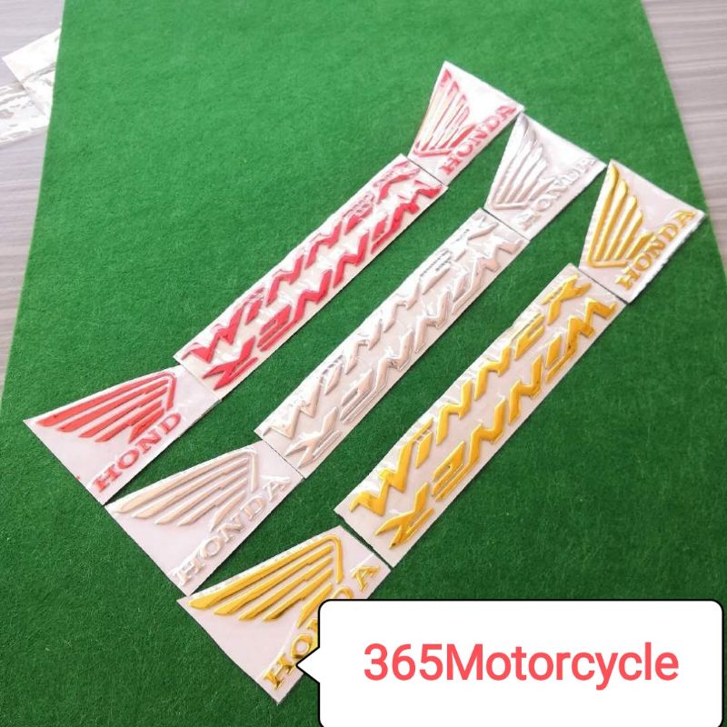 สติ๊กเกอร์ฮอนด้า (wing&winner) (ชุด) winner150 RS150R RS150 Honda