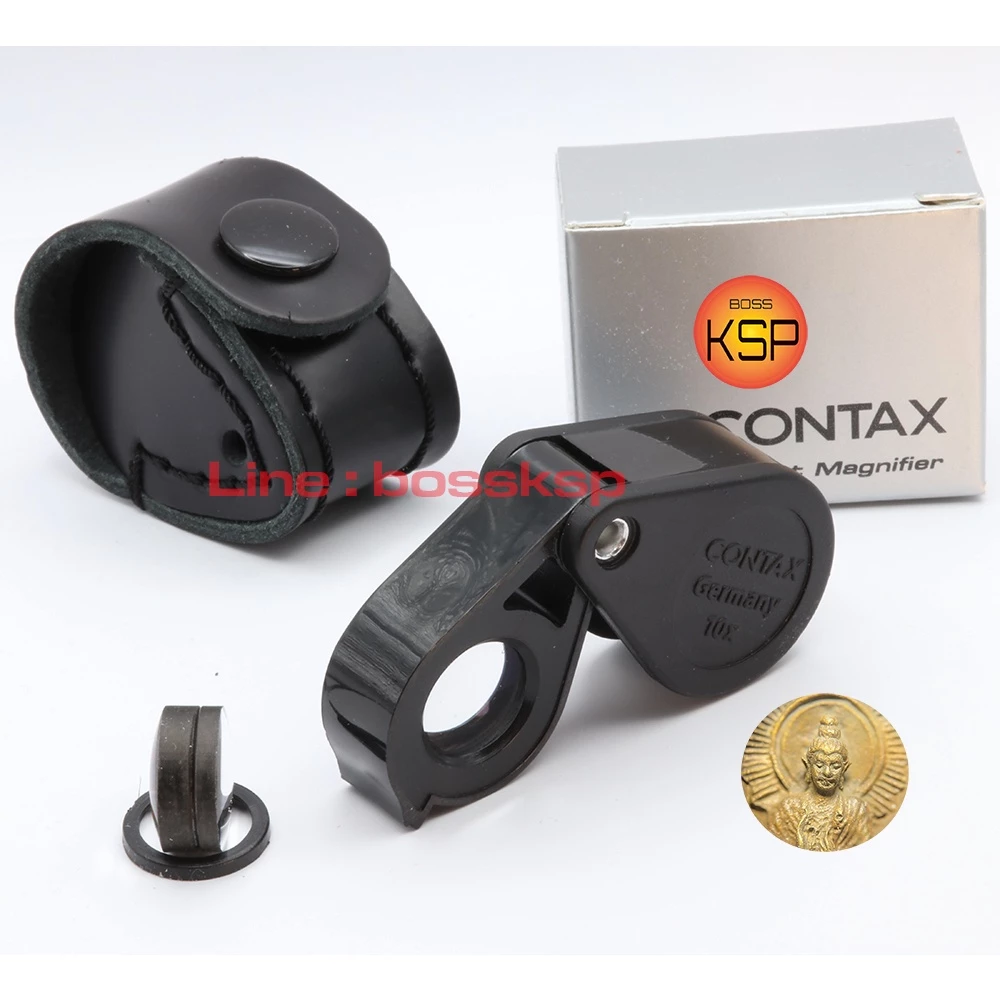 กล้องส่องพระ CONTAX 10x ( สีดำ )หน้าเลนส์ 13มม พร้อมซองหนัง อพาเนติเลนส์ เทียบเท่ากล้องเทพแต่ราคาบ้านๆ
