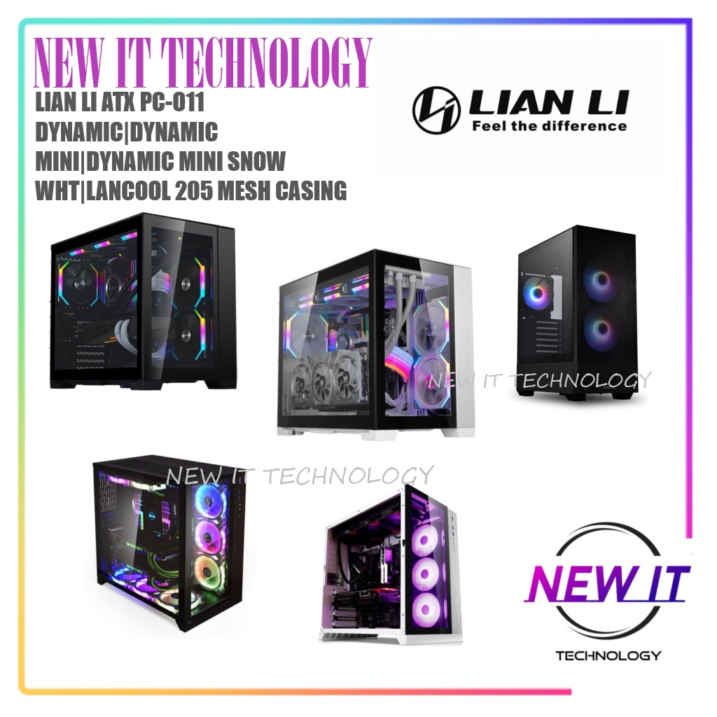 LIAN LI ATX PC-O11 DYNAMIC EVO XL DYNAMIC MINI V2 FLOW LANCOOL II MESH DYNAMIC RAZER EDITION LANCOOL