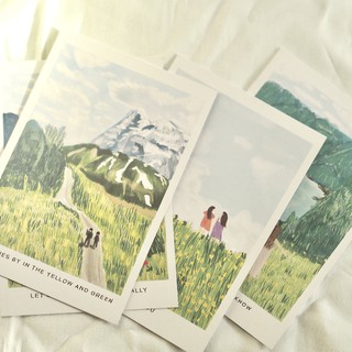 ราคาpostcard โปสการ์ด ตกแต่งห้องน่ารัก