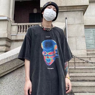 เสื้อโอเวอร์ไซส์ ovp ฮิต skull head ยังโอม
