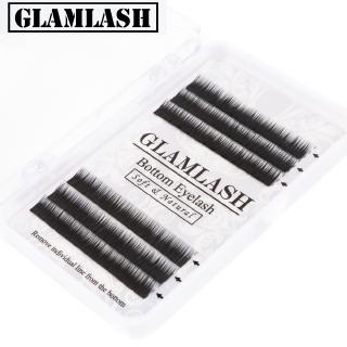 GLAMLASH 0.10 ความหนา J Curl 5mm 6mm 7mm, ขนตาล่างต่อขนตา