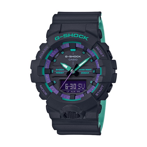 G-Shock นาฬิกาข้อมือผู้ชาย สายเรซิ่น สีดำ รุ่น GA-800BL,GA-800BL-1A,GA-800BL-1ADR