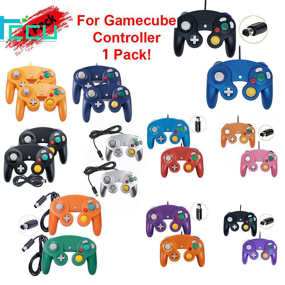 S Wired Ngc Controller Gamepad Gamecube For Nintendo Gc Amp Wii U Console Rccu Th Shopee Thailand