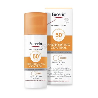 Eucerin Sun CC Tinted Cream for Face SPF50++ ยูเซอรีน ซัน ซีซีครีม 50ml.