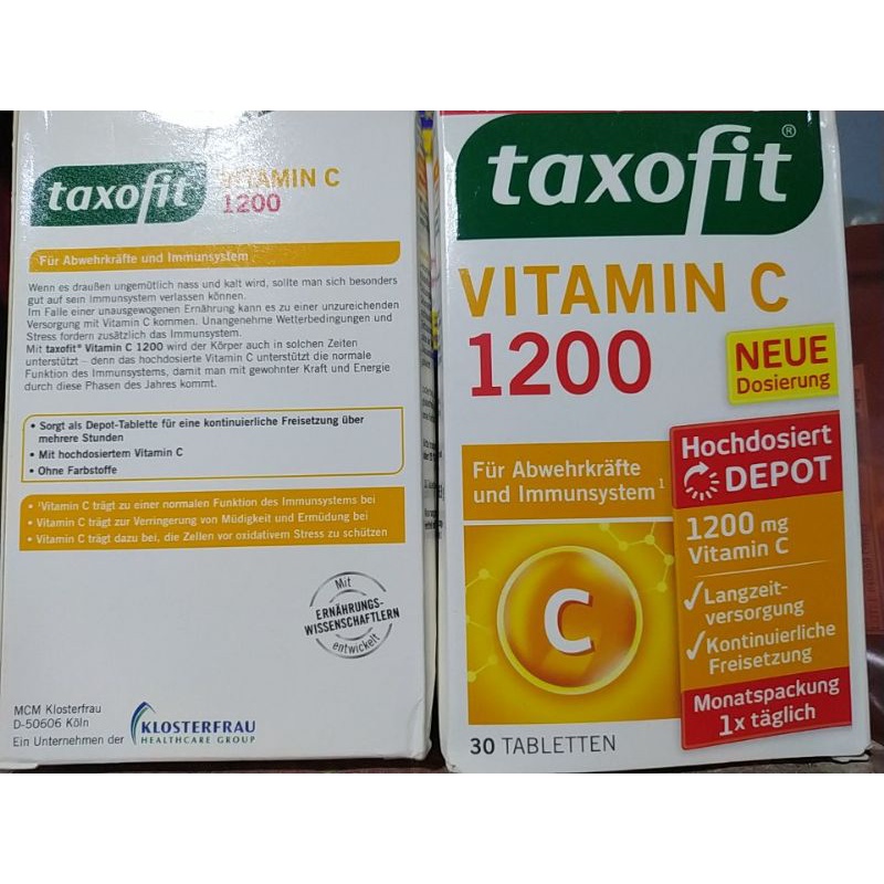 เคลียร์สต๊อกTaxofit VitaminC1200mg 30เม็ด #กล่องยับ(TF.001)