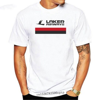 เสื้อยืดผ้าฝ้าย 100% พิมพ์ลายกราฟิก LAKER AIRWAYS คุณภาพสูง ของขวัญ สําหรับผู้ชาย