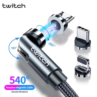 Twitch 540 สายชาร์จแม่เหล็ก Micro Usb Type C