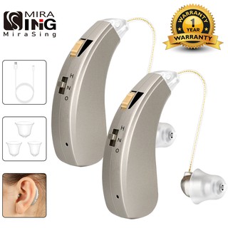 BTE Hearing Aid Severe Loss Digital Hearing Aid BTE Ear Aids Adjustable Sound Amplifier USB Rechargable