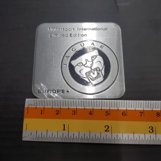 Plate Jaguar อลูมิเนียม 6×5.5cm