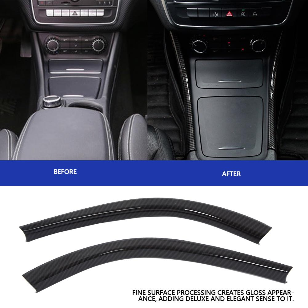 Decoration GLA Car Trim Strips C117 Benz for Side CLA 2pcs Mercedes A Console Center X156 W176