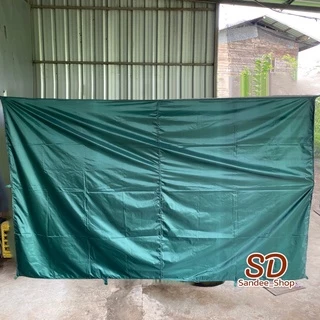 ผ้าใบผ้าร่มเคลือบยูวีเอนกประสงค์กันแดดกันฝน น้ำหนักเบามีหูห้อย ขนาด2x3 3x4 4x6หลา