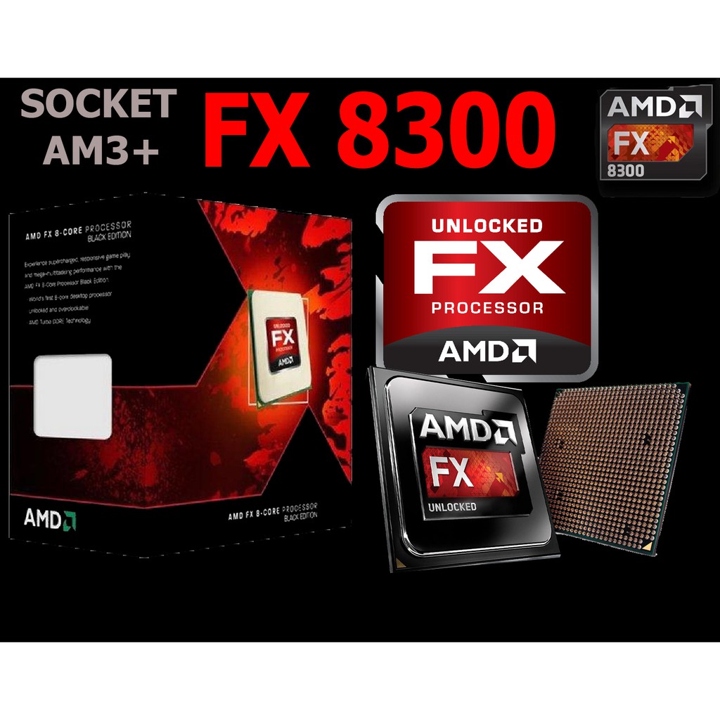 CPU AMD FX 8300 (Socket AM3+) มือสอง พร้อมส่ง แพ็คดีมาก!!! [[[แถมซิลิโคนหลอด พร้อมไม้ทา]]]