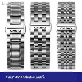 band สายนาฬิกาคาสิโอสายนาฬิกาข้อมือสายเหล็ก BEM501 / 506/507 สร้อยข้อมือหัวเข็มขัดสแตนเลสสตีลแบบเดิมสำหรับผู้ชายและผู้ห