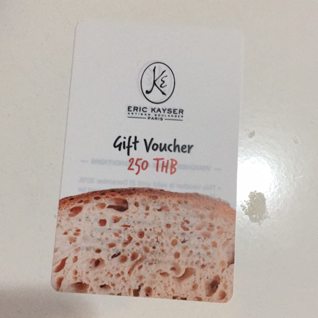 Gift voucher ร้าน Eric kayser