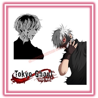 แผ่นสติกเกอร์ ลายการ์ตูนอนิเมะ Tokyo Ghoul DIY สําหรับตกแต่งเสื้อผ้า