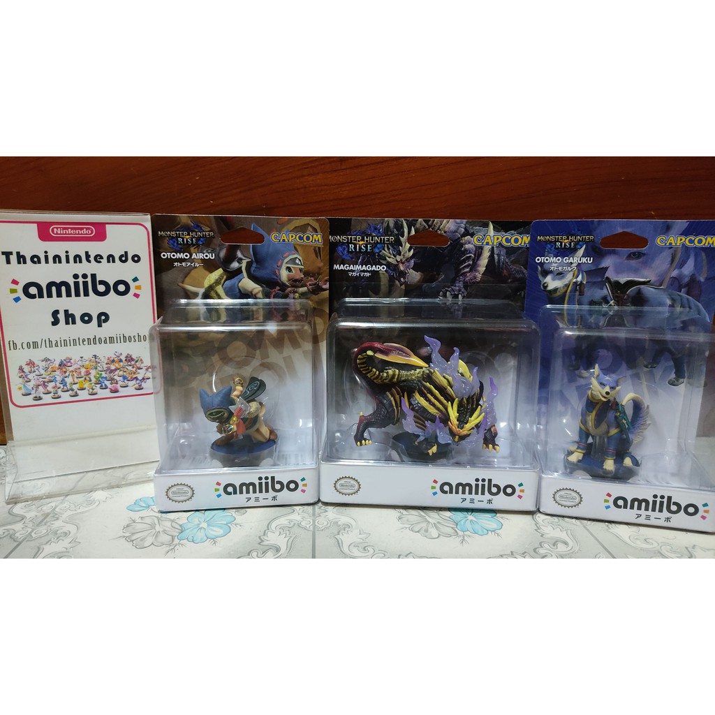 (ใช้โค้ดคุ้มได้) amiibo Magnamalo & Palio & Palamute (Monster Hunter Rise) มีของเลย