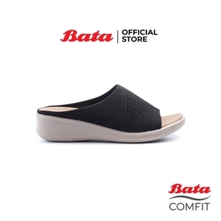 Bata บาจา รองเท้าเพื่อสุขภาพแบบสวม ใส่ลำลอง เสริมสุขภาพ สูง 1 นิ้ว สำหรับผู้หญิง รุ่น Zeta สีดำ 6696868