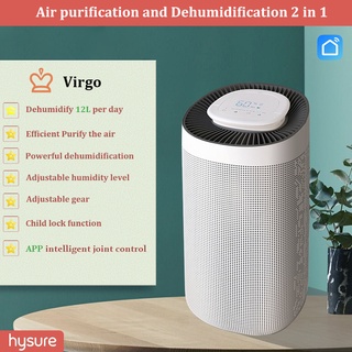 Hysure dehumidifier air purifier 2 in 1 large capacity dehumidifier 12L/day smart dehumidifier APP linkage