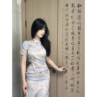 ญิง cheongsam จีนโบราณเครื่องแต่งกายผู้หญิงชุด cheongsam สลิมกระโปรงยาวกว่าผู้หญิง cheongsam