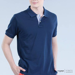 TeppSimply เสื้อโปโล เสื้อโปโลสีพื้น ผ้านิ่ม ใส่สบาย รุ่น TP190001