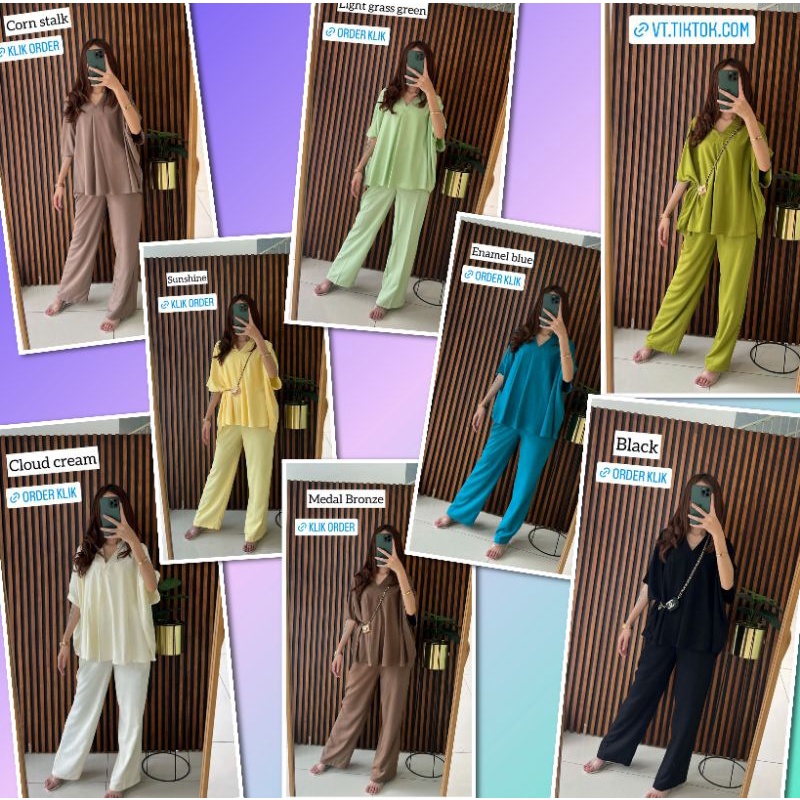 Ce HOMEWEAR BONHEUR SET PREMIUM / CE Suit HOMEWEAR BY CECYLIA/ ของแท้ 100% CE HOMEWEAR BY CECYLIA
