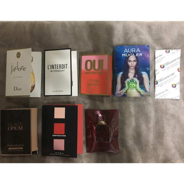 น้ำหอมขนาดทดลอง น้ำหอมพกพา jadore black opium beauty blender cleanser