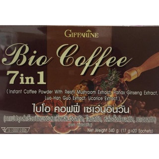 BIO COFFEE 7 in 1 GIFFARINE ไบโอ คอฟฟี่ เซเว่นอินวัน กิฟฟารีน | กาแฟปรุงสำเร็จ BioCoffee 7 in 1