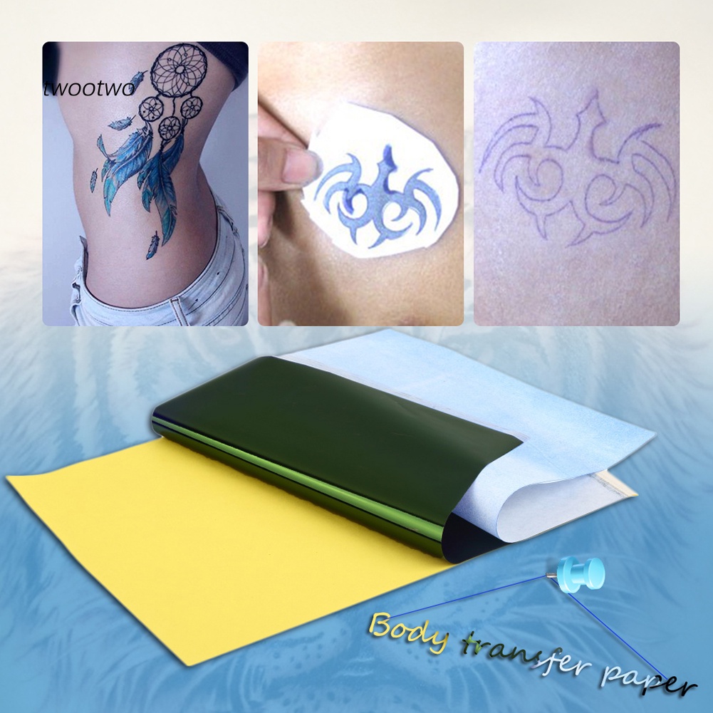 TT 10 แผ่น Tattoo Thermal Carbon Stencil Transfer Paper สําหรับหมึก