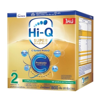 Dumex Hi-Q Super Gold Plus C นมผง ไฮคิว ซูเปอร์โกลด์ พลัส ซี ซินไบโอโพรเทก สูตร 2 ขนาด 1800 กรัม 20429