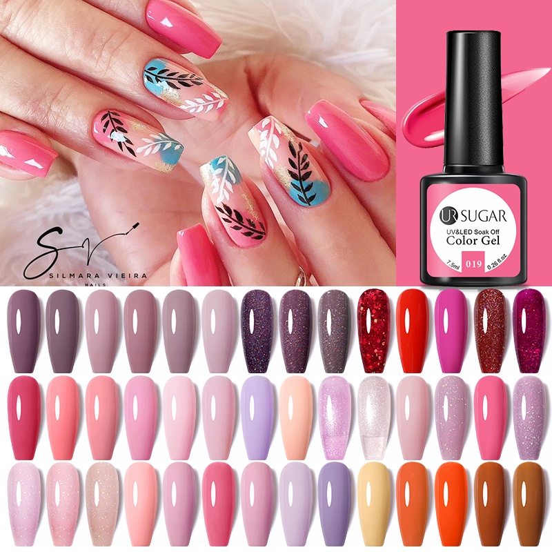 UR SUGAR ยูวี เล็บ เจล เลื่อม เลื่อม กลิตเตอร์ 7.5 มล