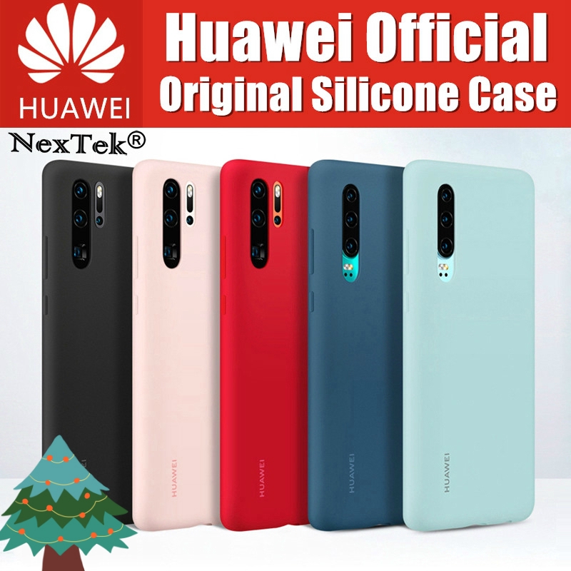 แท้100% Huawei P30 P30 Pro case Soft liquid silicone Built-in microfiber Shell for Huawei P30 Silico