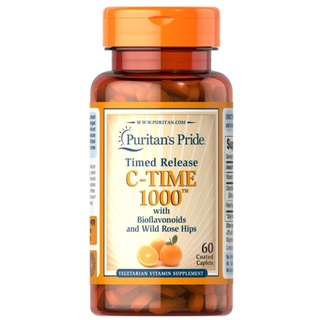 Puritan C-1000 mg. [time release] WITH ROSE HIPS  60 เม็ด วิตามินซีชนิดสลายตัวช้า