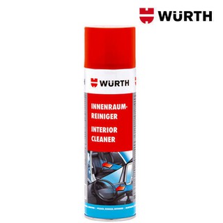 WURTH สเปรย์โฟมทำความสะอาดภายในรถ Würth Interior Cleaner โฟมทำความสะอาดอเนกประสงค์ ภายใน รถยนต์ เบาะ หมวกกันน็อค 500ML