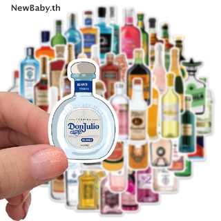 Newbaby สติกเกอร์ ลายการ์ตูนกราฟฟิติเบียร์ แชมเปญ กราฟฟิตี้ 50 ชิ้น สําหรับติดตกแต่งรถยนต์ กระเป๋าเดินทาง แล็ปท็อป