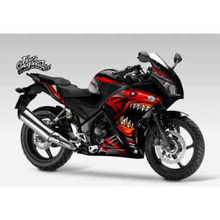 สติ๊กเกอร์ Full Body ลาย ฉลาม S1000 เต็มคัน รถรุ่น Honda CBR 300