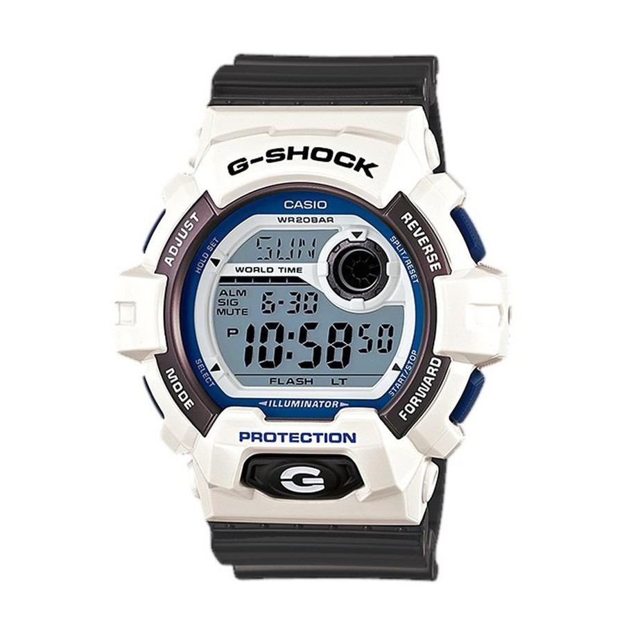 Casio G-Shock นาฬิกาข้อมือผู้ชาย สายเรซิ่น รุ่น G-8900SC-7 - สีขาว