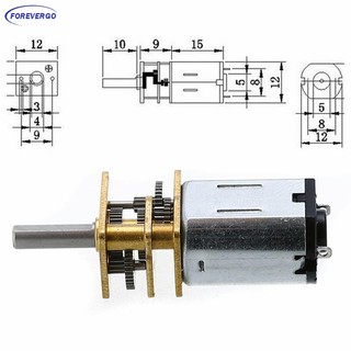 มอเตอร์เกียร์มอเตอร์เกียร์โลหะขนาดเล็ก Dc 3v N 20 พร้อม Gearwheel Dc