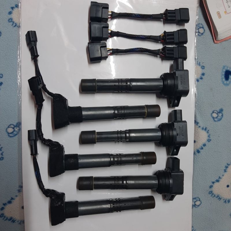 คอยล์จุดระเบิดhonda k20a DENSO แปลงใส่ NISSAN เซฟิโร่A32 A33 เครื่อง VQ20 VQ25 VQ30 เทียน่า J31 เครื