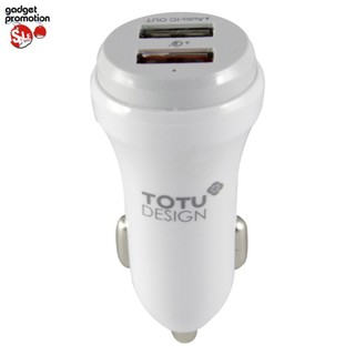 Totu Design หัวชาร์จรถ Dual USB quick charge 3.0 (White)