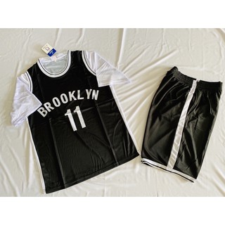 ชุดบาสมีแขน ทีมBrooklyn เบอร์11 พร้อมส่ง