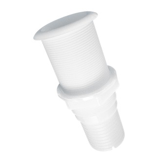 ตาไก่พลาสติก Thru-Hulls Standard Flange Threaded, White [Nuova Rade]