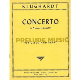 (โค้ดINCSM2Lลด70฿) (Cello and Piano) Klughardt, A F M: Concerto A Minor Op.59 (IMC1261)