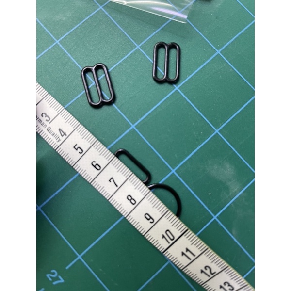ชุดตัวปรับสาย วงกลม และตัวปรับสาย เลข 8 ดำ เนื้อ 12 ชิ้น ขนาดวงใน กว้าง 15 มม 1.5 ซม. - รูปที่ 5
