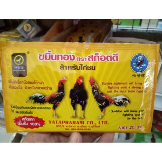 ขมิ้นทองตราสก็อตดี ขมิ้นไก่ชน