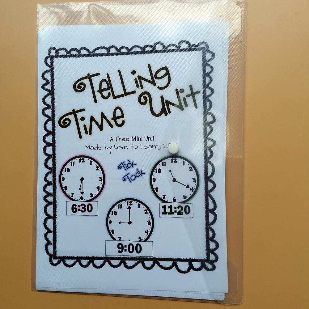 Telling Time Unit English Word Exercise Book Kids Training Book