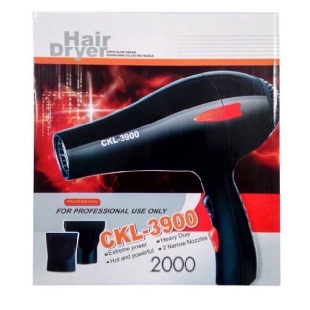 (สินค้าใหม่)ไดร์เป่าผม ckl 3900มีทั้งลมร้อน ลมเย็น วัสดุแข็งแรง