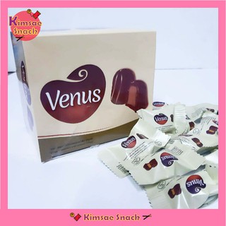 Venus วีนัส ขนมช็อคโกแลตสอดไส้คาราเมล บรรจุ 48 ชิ้น