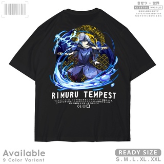 เสื้อยืดสีขาวเสื้อยืด พิมพ์ลายอนิเมะ RIMURU TEMPEST TENSURA Tensei Shitara Slime Datta Ken Demon Lord สไตล์ญี่ปุ่น x 923