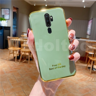 เคส OPPO A9 2020 / A5 2020 การป้องกันเลนส์รูปแบบใหม่ 6D ชุบซิลิโคนเคสโทรศัพท์แบบนิ่ม